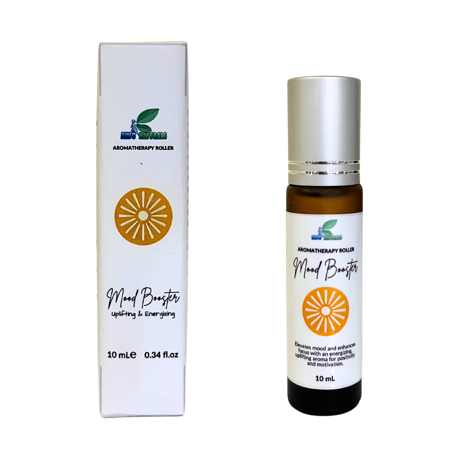 Mood Booster Aromatherapy Roller | 10mL | Refreshing & Uplifting Essential Oil Blend