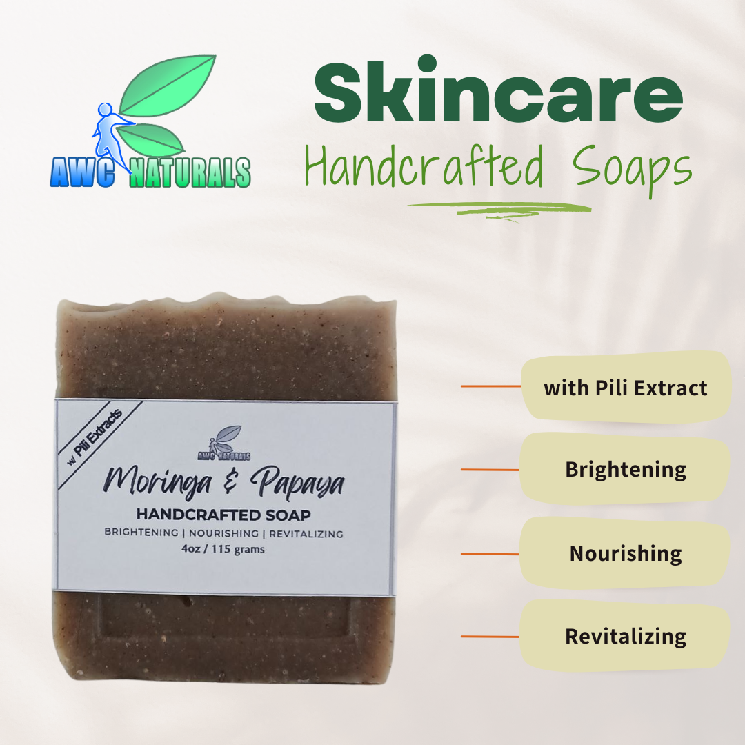 Handcrafted Moringa & Papaya Soap | Nourishing & Brightening | 110 grams