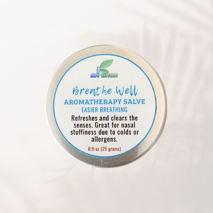 🌿 Breathe Well Aromatherapy Salve – Natural Support for Easy Breathing & Relaxation