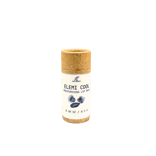 Elemi Cool Moisturizing Lip Balm - Natural Beeswax Lip Care with Elemi, Peppermint & Vitamin E | Hydrating Lip Treatment
